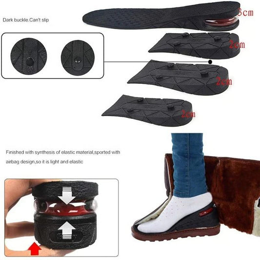 🔥HOT SALE🔥 Invisible Air Height Increase Insoles Pair - With Adjustable Height 3cm to 9cm 👞