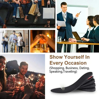 🔥HOT SALE🔥 Invisible Air Height Increase Insoles Pair - With Adjustable Height 3cm to 9cm 👞